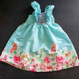 Toddler Monkey Bars Blue and Flowered Dress 24M